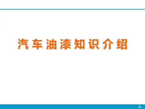 汽车油漆知识介绍