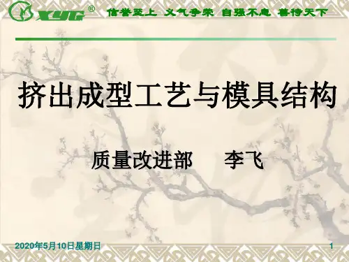 挤出成型工艺与模具结构讲解