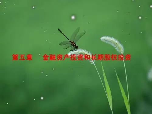 第五章1金融资产投资