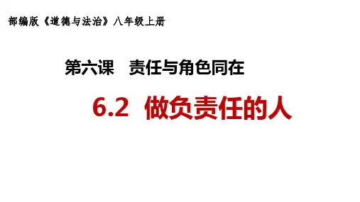 做负责任的人 部编版道德与法治八年级上册 (1)