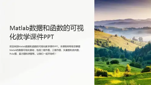 matlab数据和函数的可视化教学课件