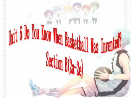 Unit6 SectionB2a-2e课件人教版新目标英语九年级全一册 
