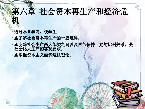 【马克思政治经济学原理】第6章：社会资本再生产和经济危机