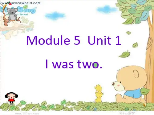 外研版三起点四年级英语下册Module5Unit1、I、was、two、then课件11
