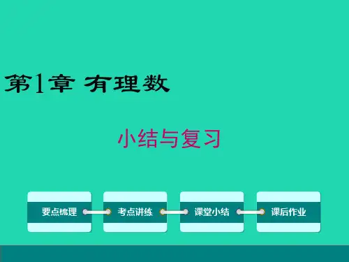七年级数学上册第1章有理数小结与复习课件新版沪科版