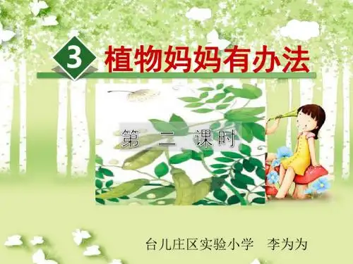 《植物妈妈有办法》第二课时教学课件