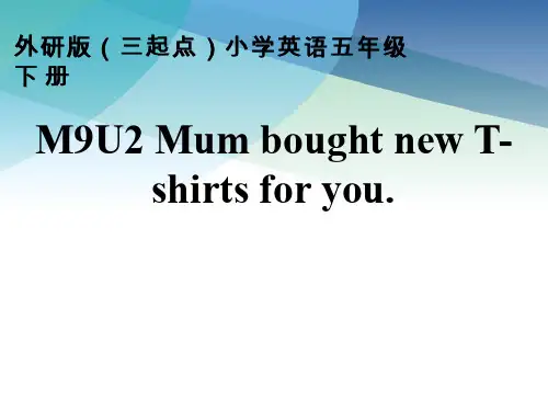 小学英语《Mum bought new T-shirts for you》优质教学课件