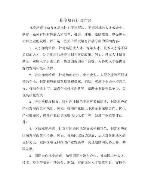 梯度培育行动方案