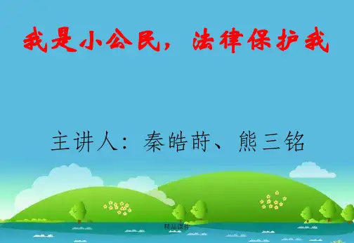 小学生法律知识讲座课件(精编课件).ppt
