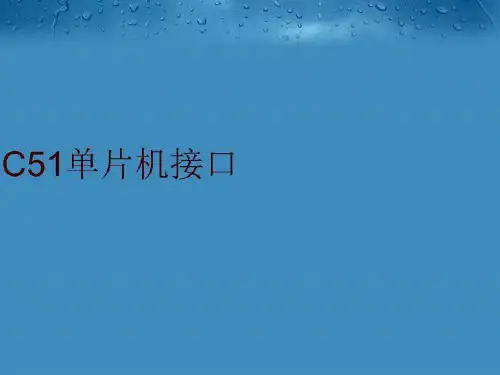 C51单片机接口