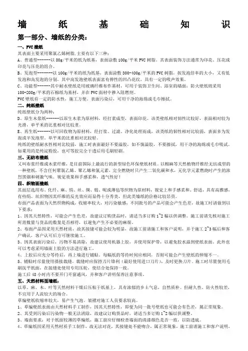 综合墙纸基础