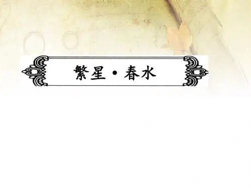 2020年中考语文冲刺名著比较阅读课件：16. 繁星·春水(共15张PPT)