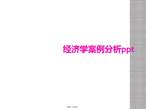 经济学案例分析ppt