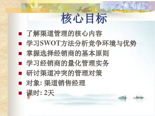 经销商渠道管理课件PPT(63张)