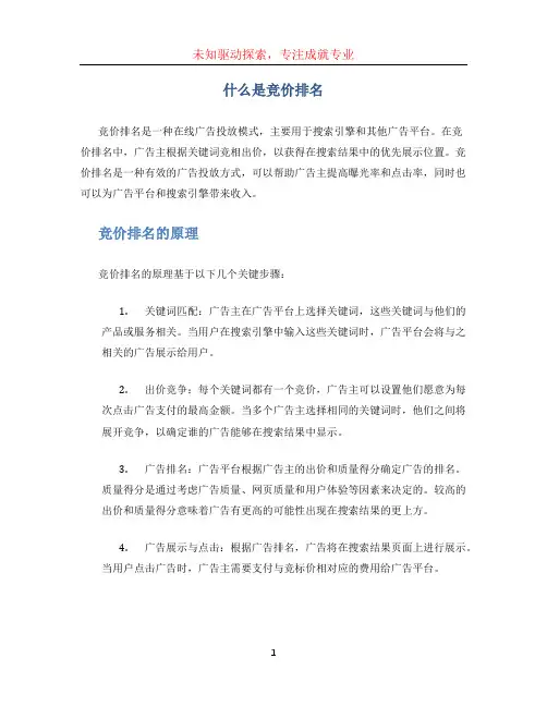 什么是竞价排名