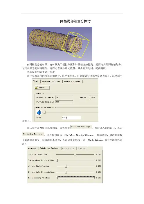网格局部细划分探讨