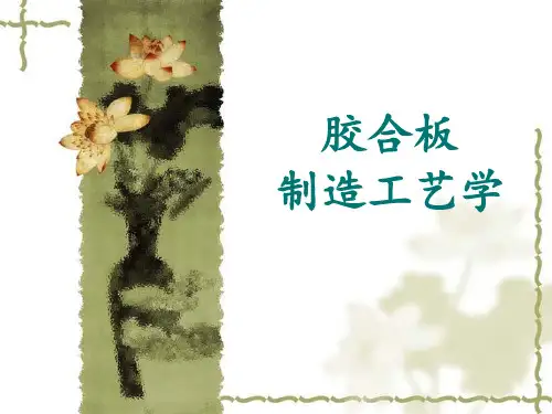 胶合板制造工艺学 ppt课件
