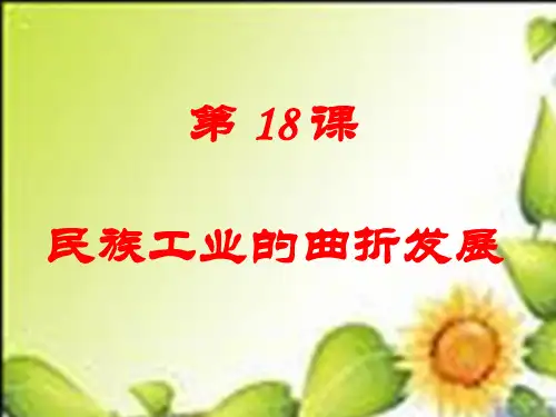  第18课 民族工业的曲折发展 课件