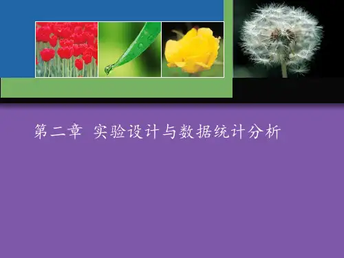 实验心理学实验设计与数据统计分析PPT课件