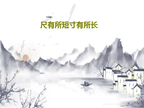 尺有所短寸有所长29页PPT