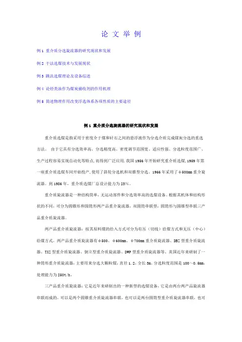重介质旋流器