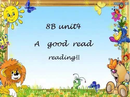 牛津译林版八年级下Unit4 Reading 2课件(共14张ppt)