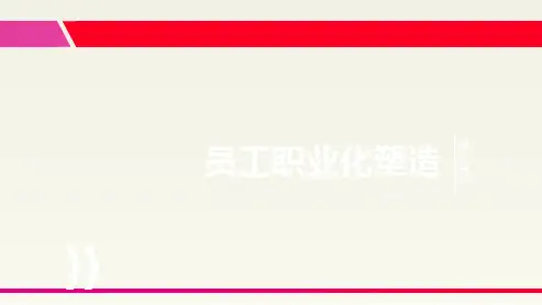 员工职业化塑造培训演示课件(41张)