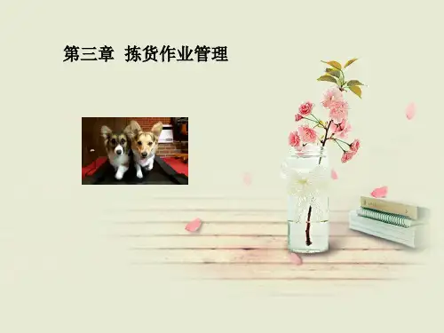 第三章 拣货作业管理