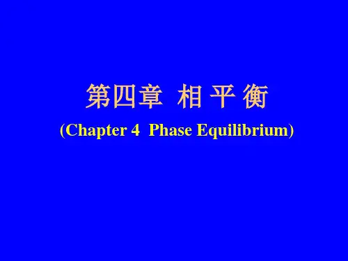 第四章 相平衡