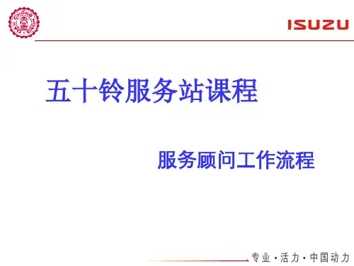 服务顾问工作流程