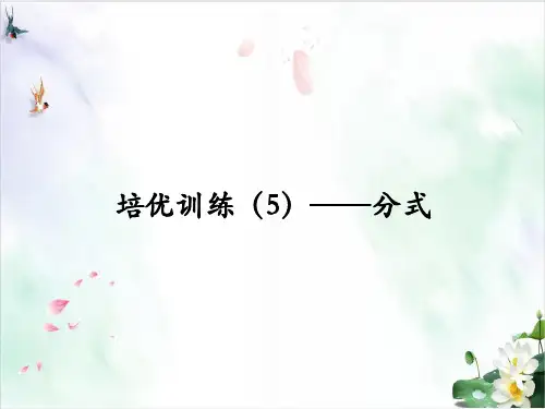 培优训练——分式人教版八年级数学上册教材