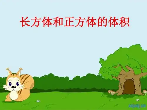 五年级数学下册《长方体和正方体的体积》PPT课件(人教版)
