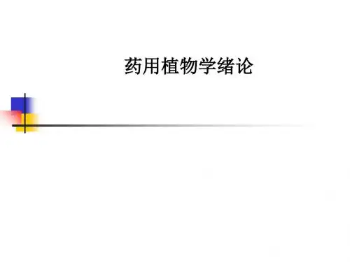 [医学]药用植物学绪论