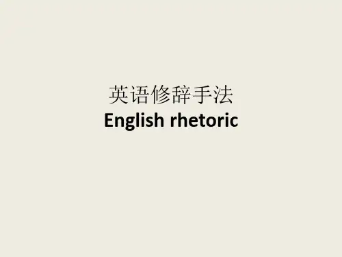 英语修辞手法课件高考英语专题复习