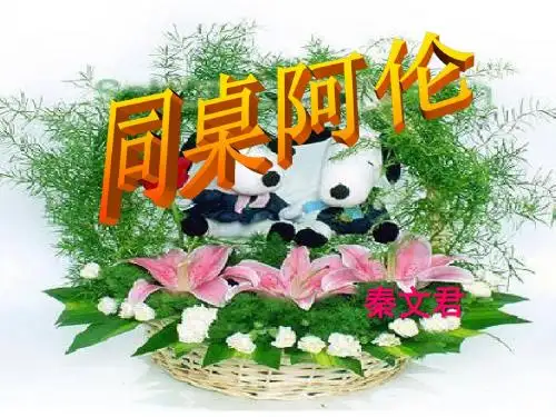 《同桌阿伦》PPT课件 (共19张PPT)