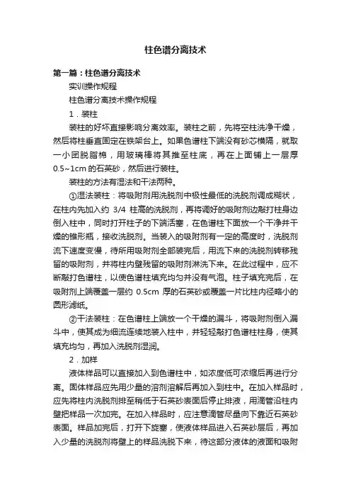 柱色谱分离技术