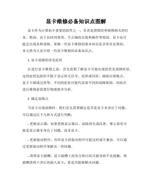 显卡维修必备知识点图解