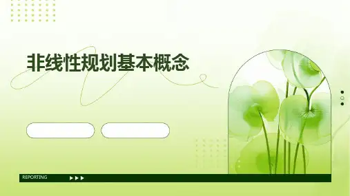 非线性规划基本概念