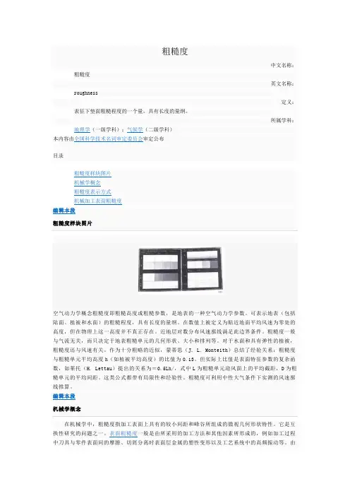 粗糙度