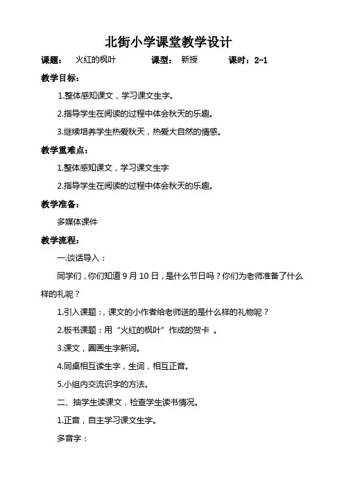 火红的枫叶1