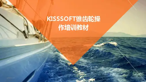 2024版KISSSOFT锥齿轮操作培训教材