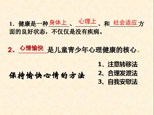 第二节选择健康的生活方式(新人教版)PPT课件