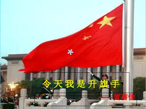 今天我是升旗手