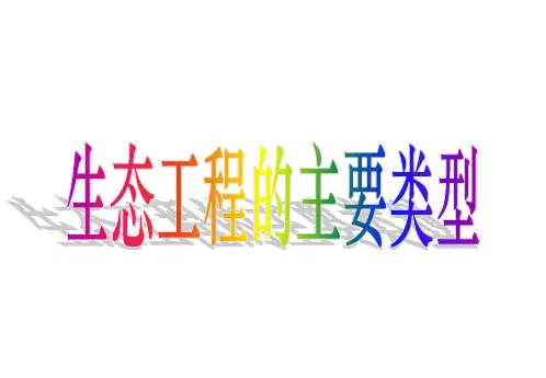 浙科版高中生物选修1课件 生态工程的主要类型课件2