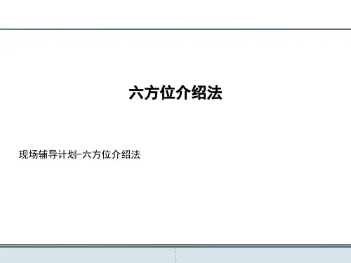 汽车销售-6方位介绍法(六方位绕车法)