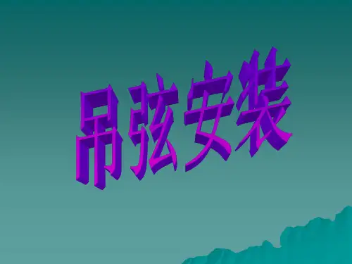 电气化高速铁路吊弦安装