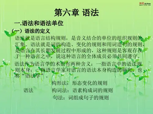 第六章 语法