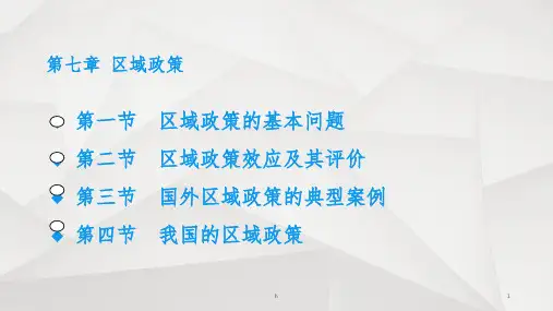 《区域政策》PPT课件