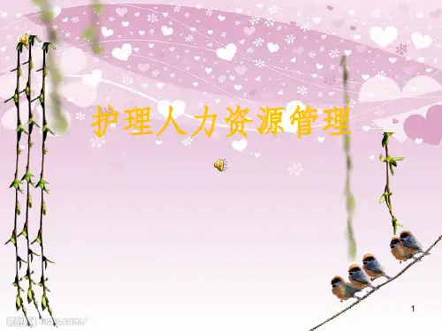 护理人力资源管理教材(PPT 55页)