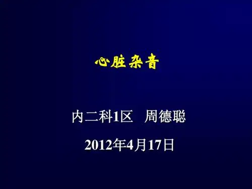 心脏杂音(4月17日)